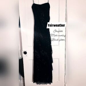 FAIRWEATHER strapless evening gown size small